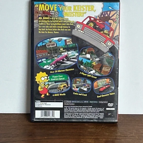 Vintage PlayStation 2 Video Game The Simpsons Road Rage - Picture 4 of 4